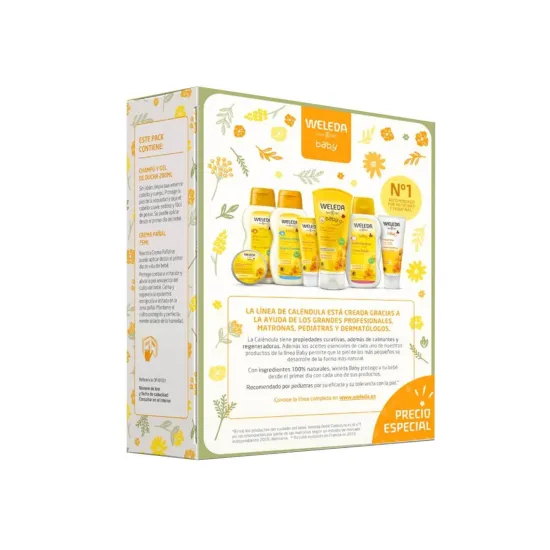 Weleda Set Esenciales Del Bebé Crema Pañal + Champú y Gel de Ducha reverso