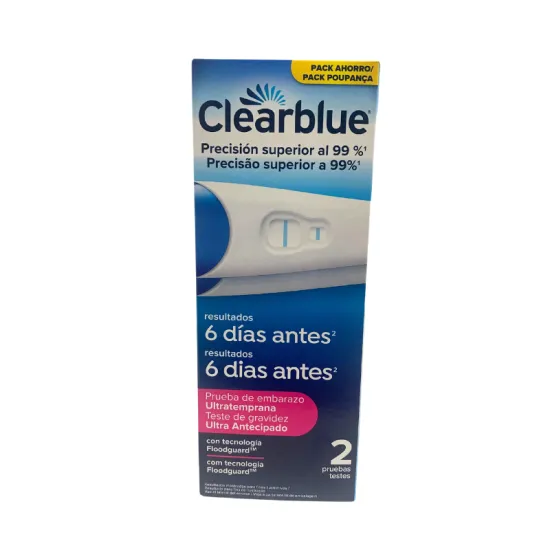 Clearblue Duplo Test Embarazo Analógico Ultratemprana 2 Unidades