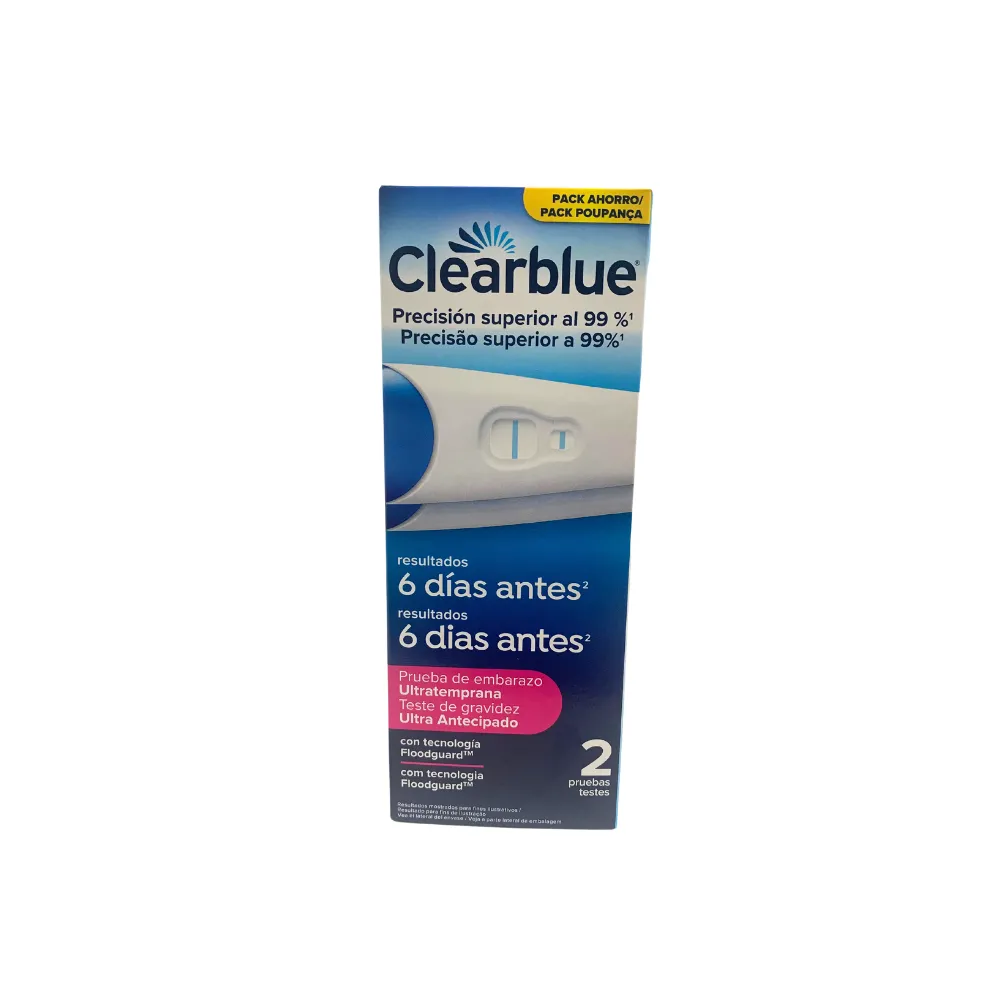 Clearblue Duplo Test Embarazo Analógico Ultratemprana 2 Unidades