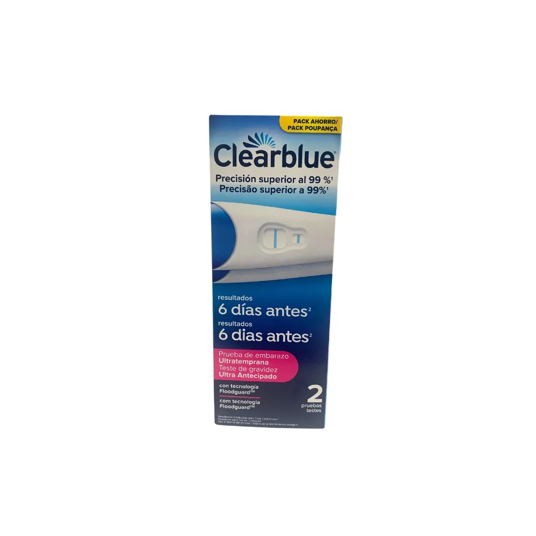 Clearblue Duplo Test Embarazo Analógico Ultratemprana 2 Unidades