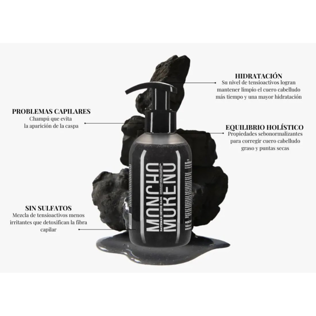 Moncho Moreno Champú Bathman Detox 500ml | Masparafarmacia