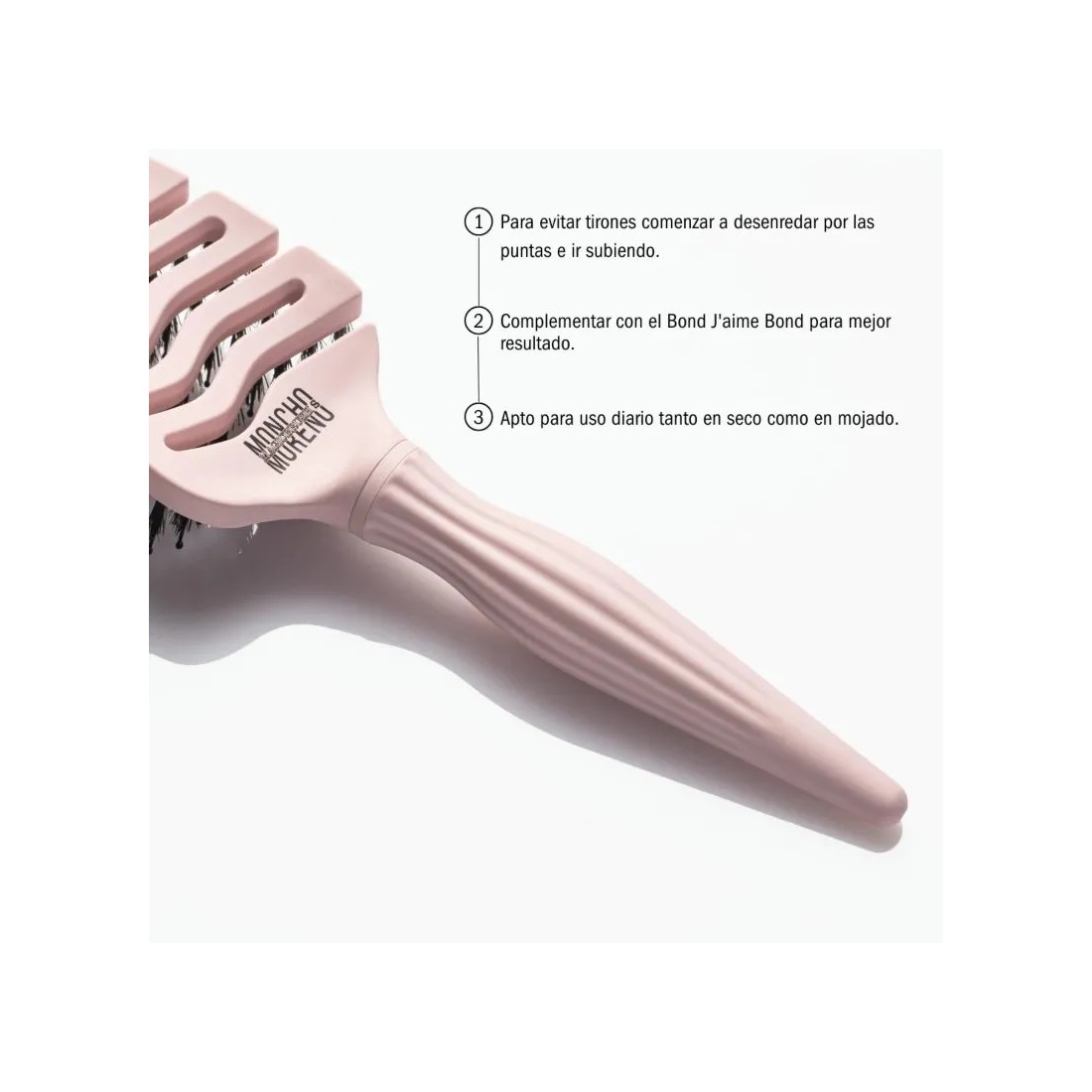 Moncho Moreno Cepillo Magic Brush Rosa | Masparafarmacia