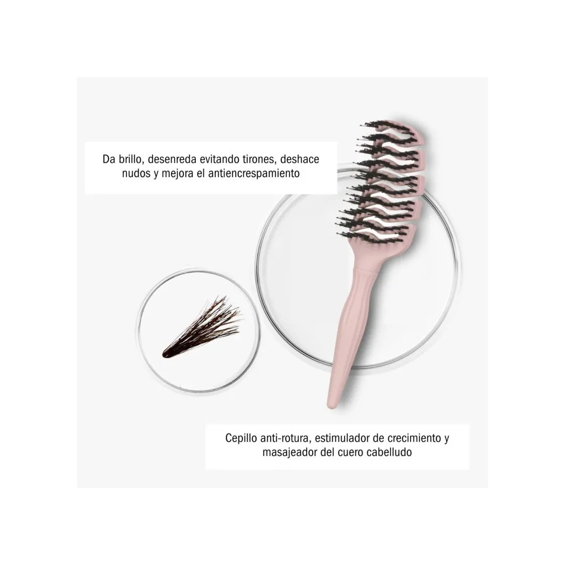 Moncho Moreno Cepillo Magic Brush Rosa | Masparafarmacia