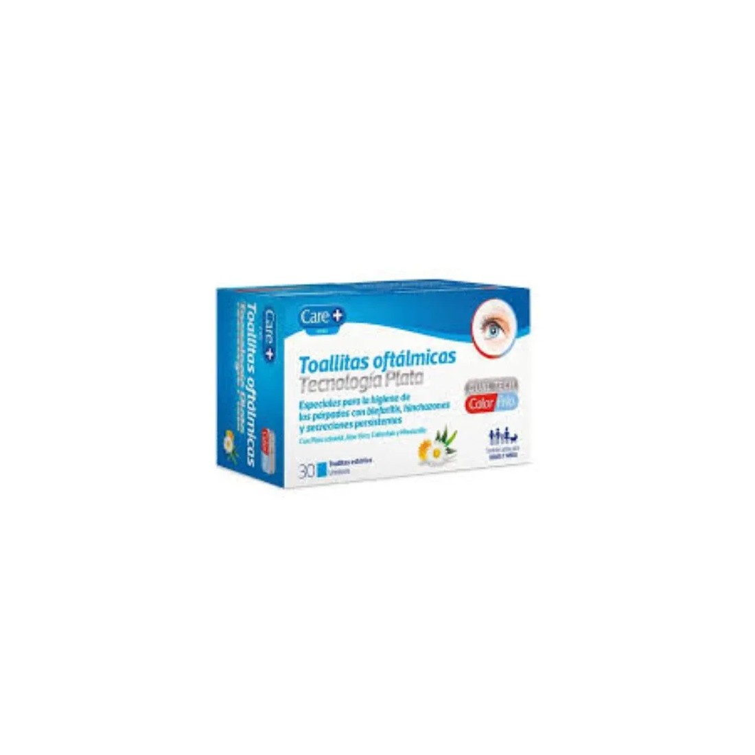 Care+ Toallitas Oftalmológicas Tecnología Plata 30uds | Masparafarmacia