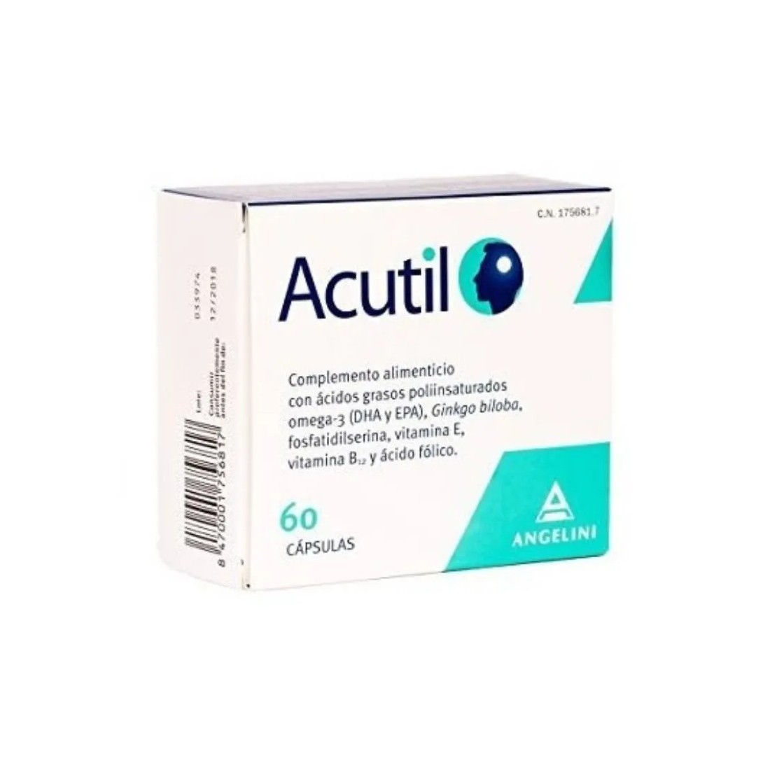 Angelini Pharma Acutil 60 Comprimidos | Masparafarmacia