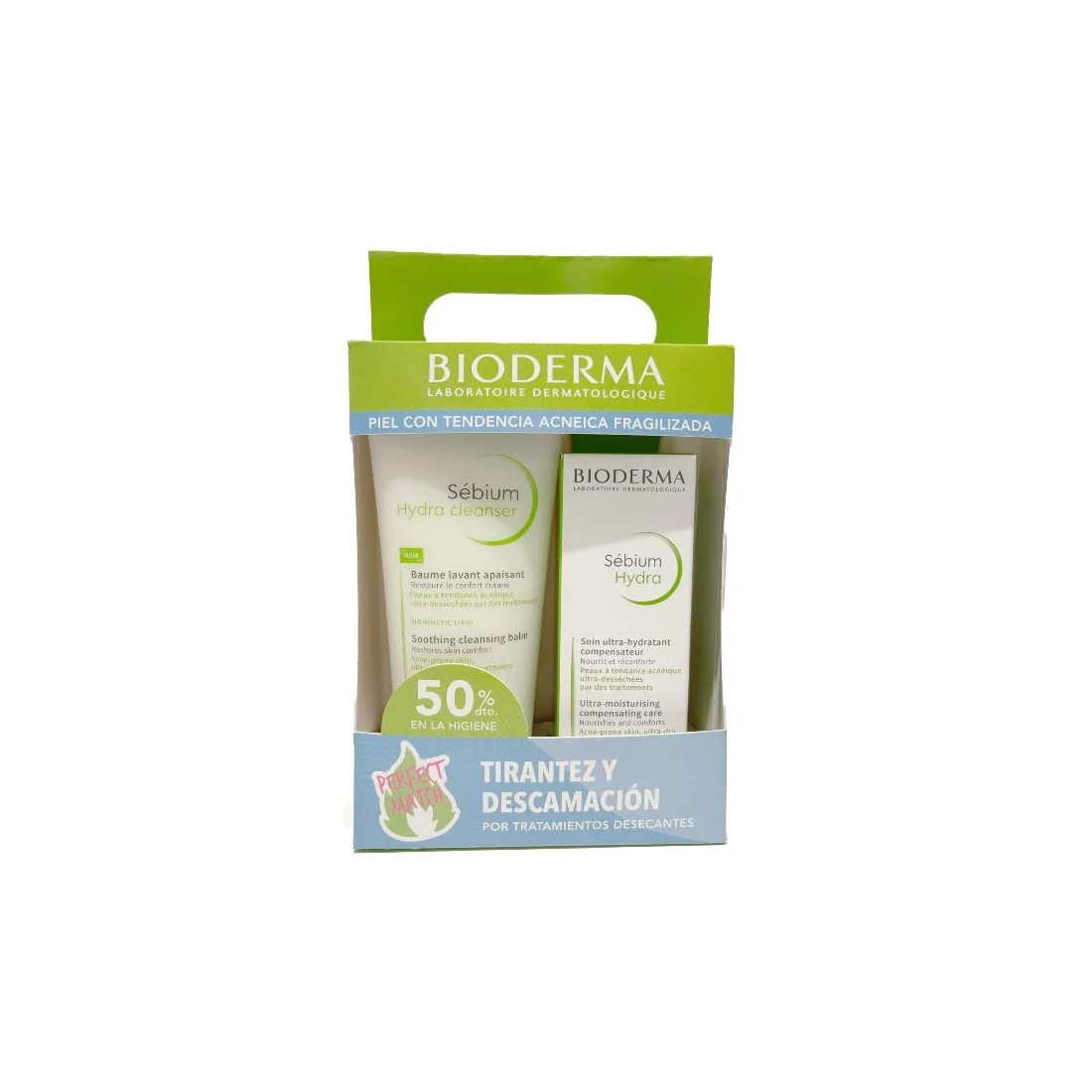 Bioderma Pack Tirantez y Descamación Sebium Hydra Cleanser 200Ml + Sebium Hydra 30Ml