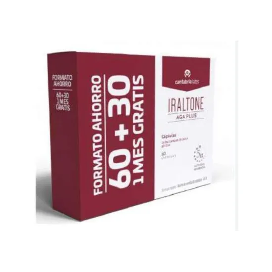 Iraltone AGA Plus PACK REGALO 60 Cápsulas + 30 GRATIS