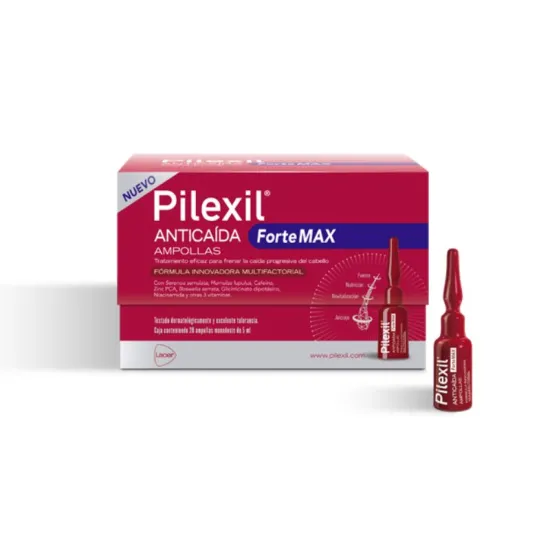 Pilexil Forte Max Ampollas Anticaída 5ml 20uds