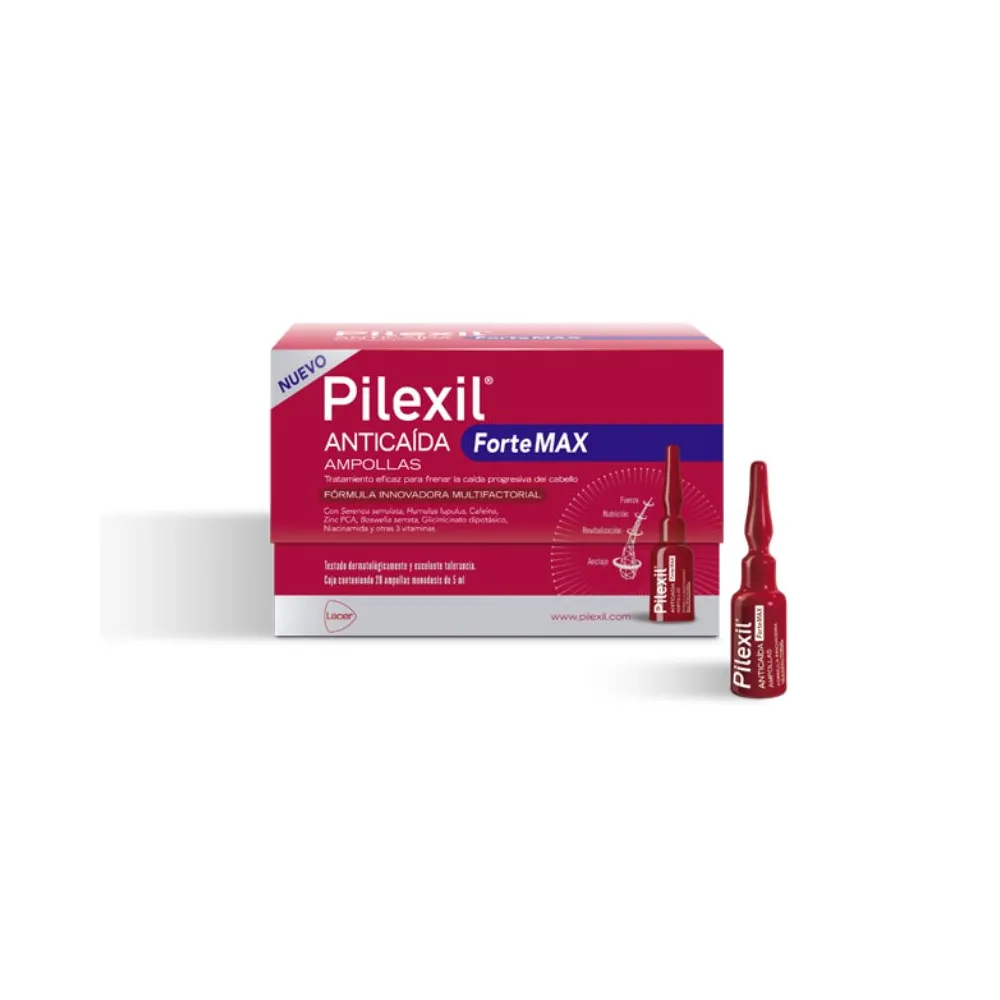 Pilexil Forte Max Ampollas Anticaída 5ml 20uds