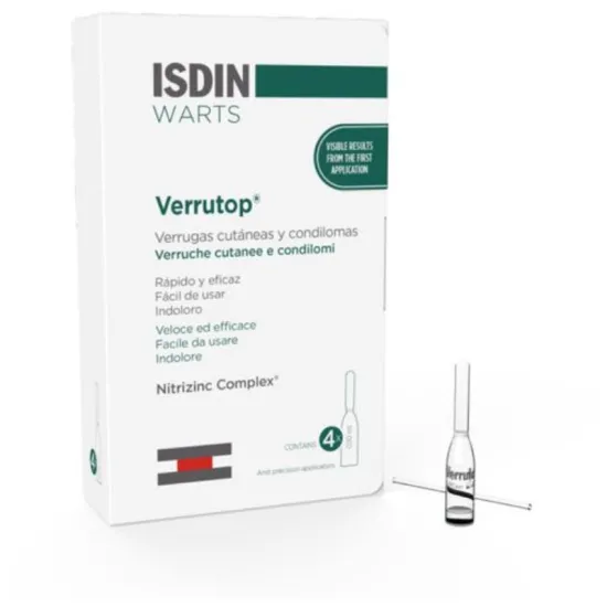 Isdin Verrutop Warts Aplicador + 4 Ampollas