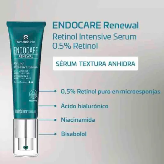 Endocare Renewal Retinol Intensive Serum 0.5% indicaciones