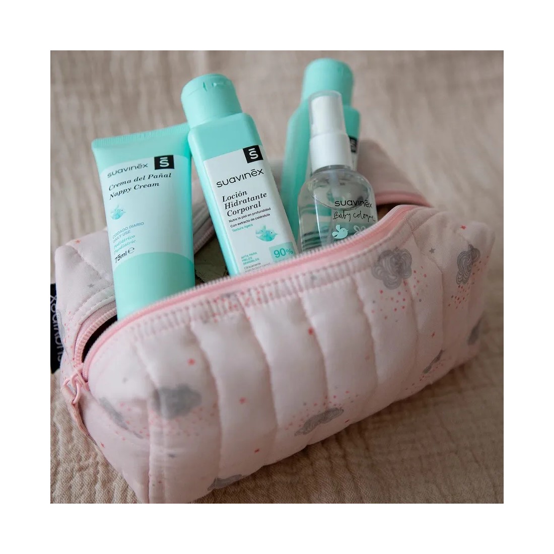 MasParafarmacia: Comprar Suavinex Neceser Tela Viaje Bebés Color Coral