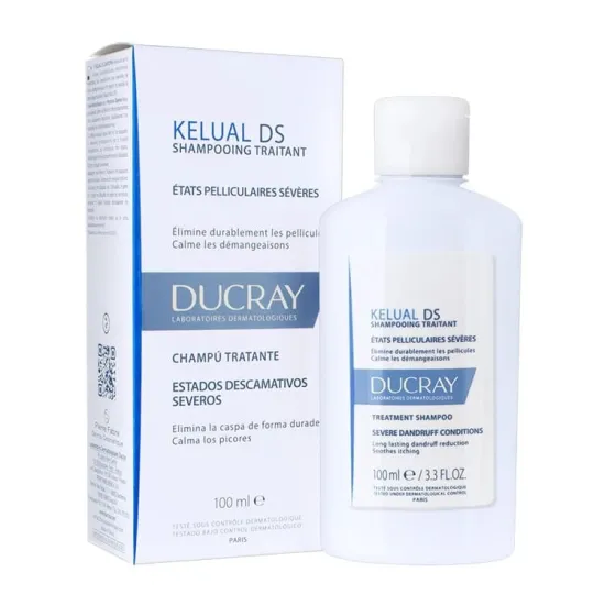 Ducray Kelual DS Champú 100 ml *PACK REGALO* Gratis Elución Champú 100 Ml caja + bote