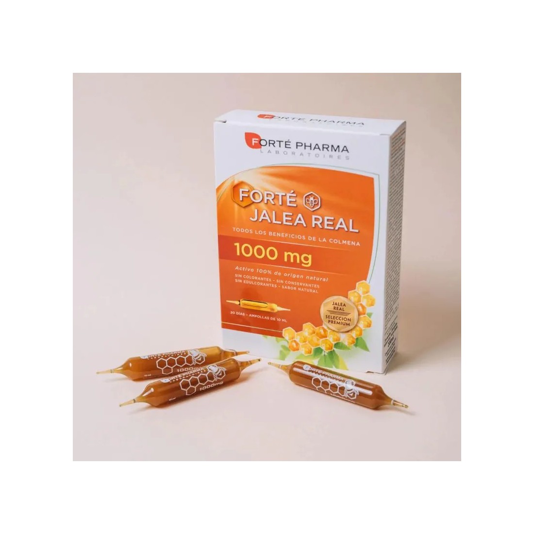 Forte Pharma Jalea Real 1000mg 20 Ampollas tamaño