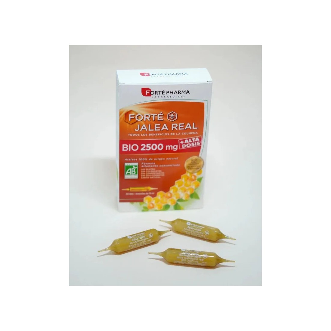 Forte Pharma Jalea Real Bio 2500mg 20 Ampollas tamaño