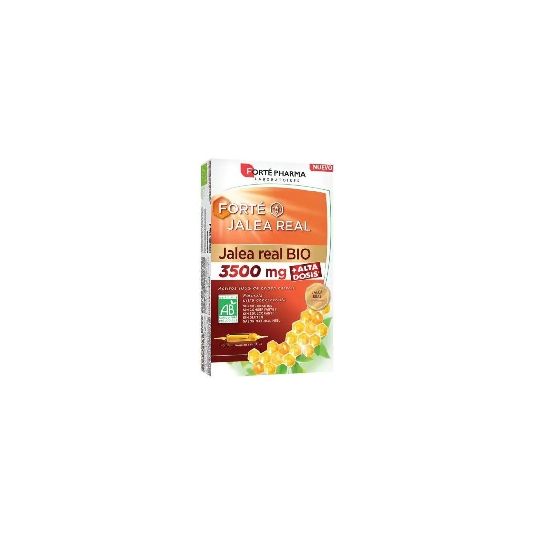 Forte Pharma Jalea Real Bio 3500mg Pack 2x10 Ampollas | Masparafarmacia