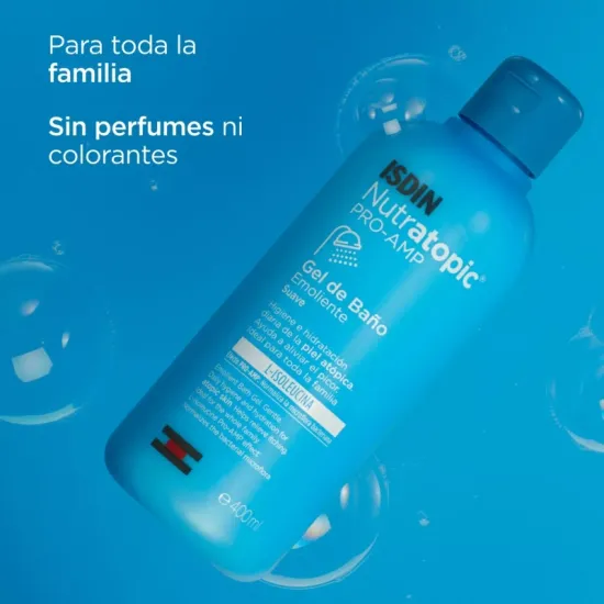 ISDIN Nutratopic Pro-Amp Gel Baño Emoliente 400 ml beneficios