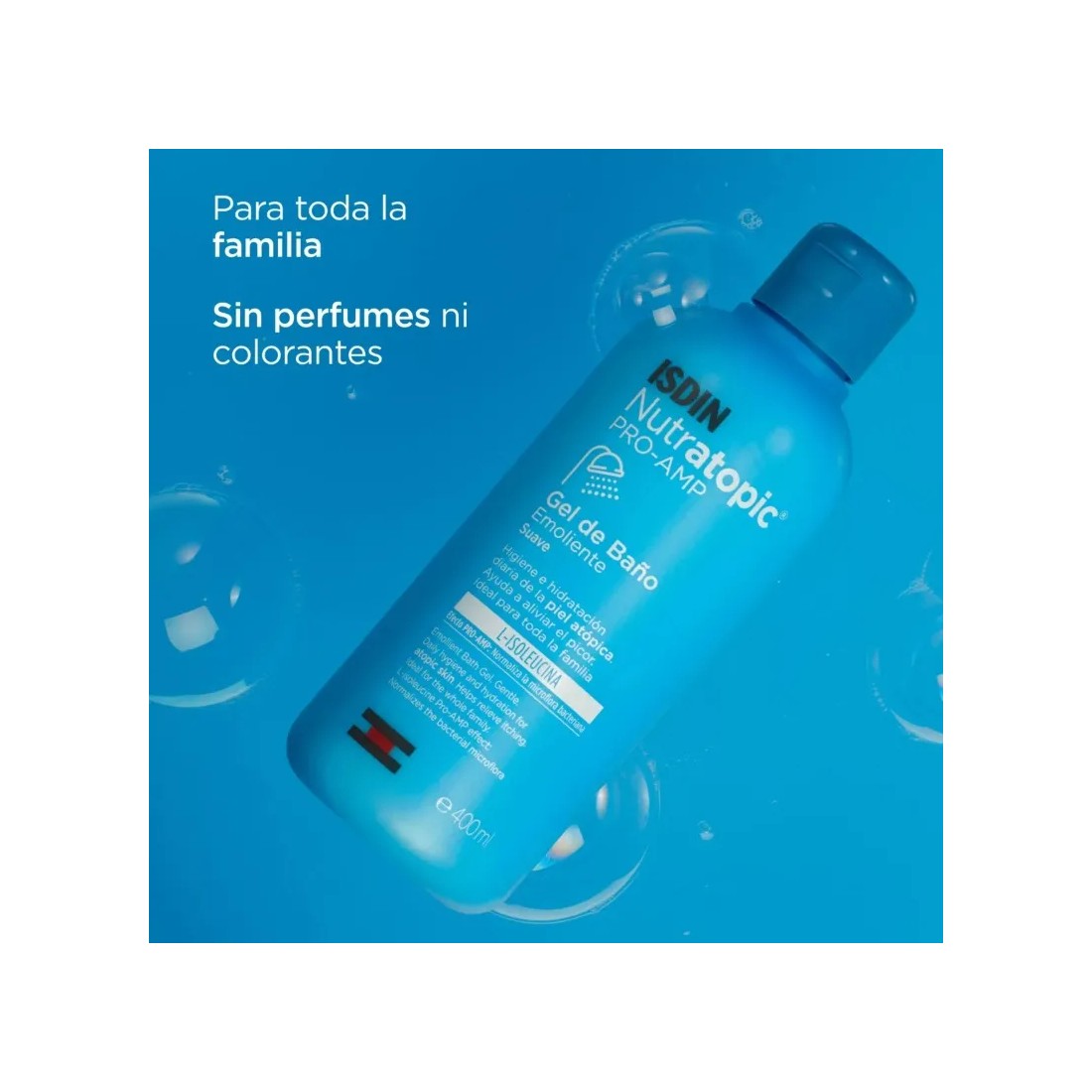 ISDIN Nutratopic Pro-Amp Gel Baño Emoliente 400 ml beneficios