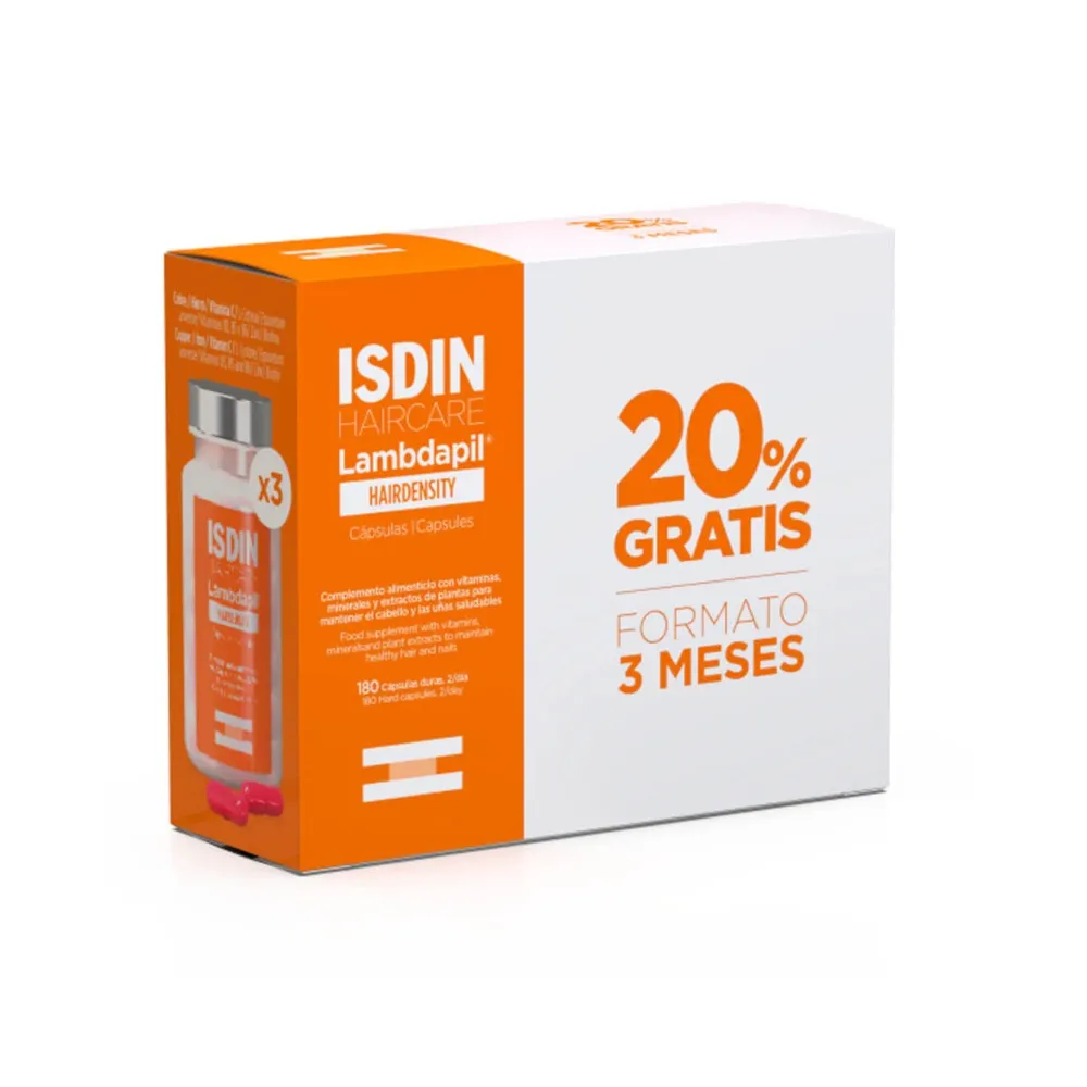 Isdin PACK Lambdapil Hairdensity Cápsulas 180 Capsulas