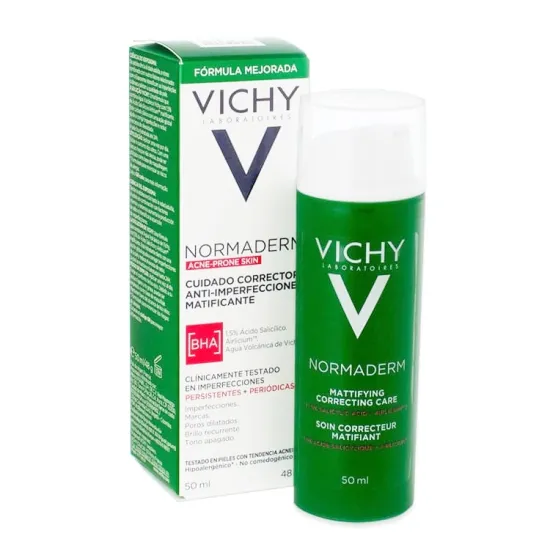 Vichy Normaderm Cuidado Corrector Anti-Imperfecciones Matificante 50 Ml caja