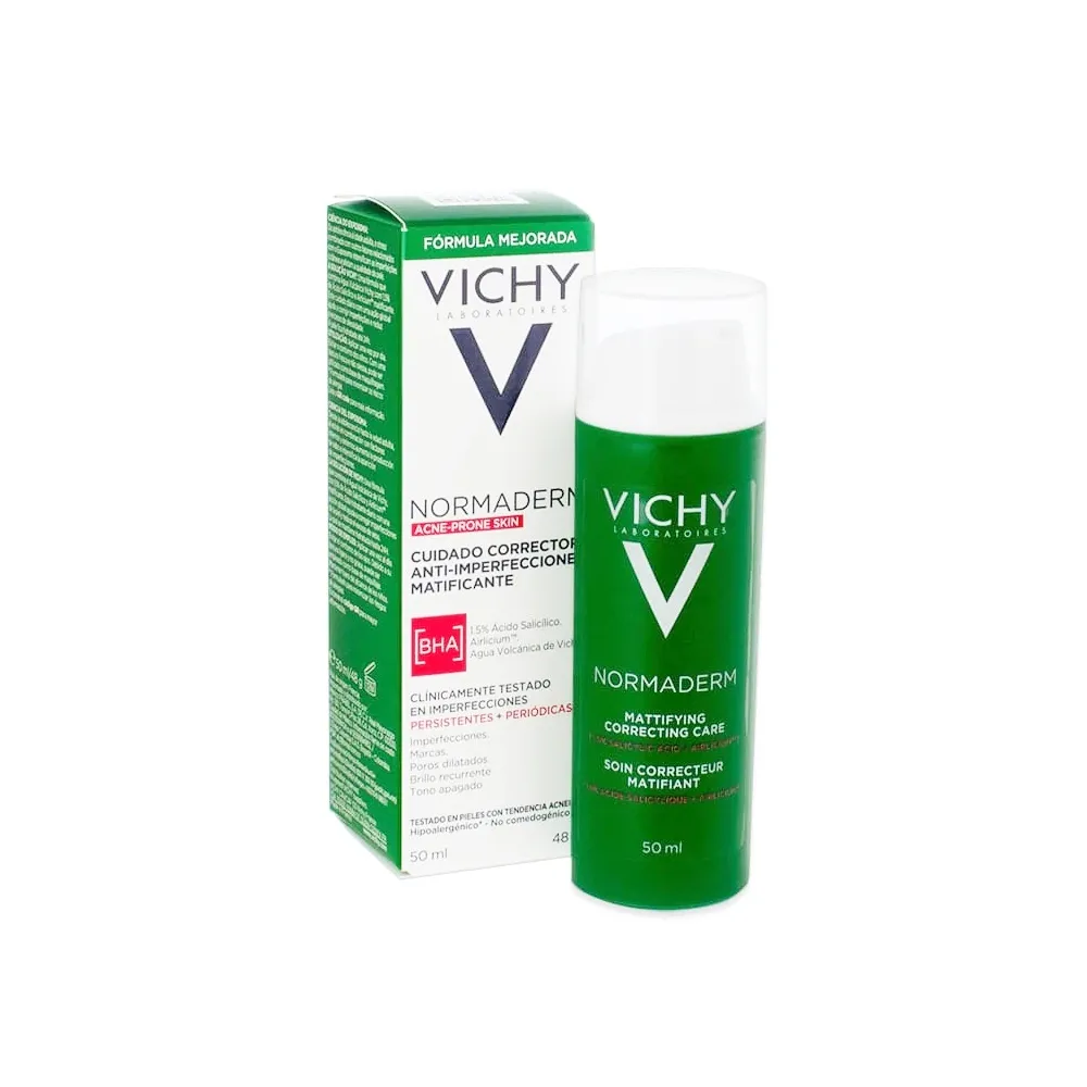 Vichy Normaderm Cuidado Corrector Anti-Imperfecciones Matificante 50 Ml caja