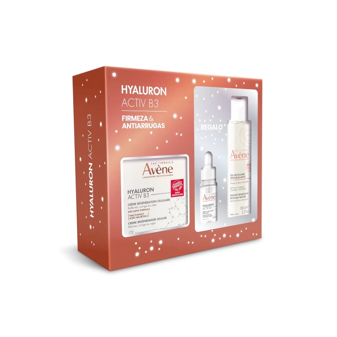Avene PACK REGALO Hyaluron Activ B3 Crema Regeneradora 50ml + Sérum Concentrado + Agua Micelar Desmaquillante
