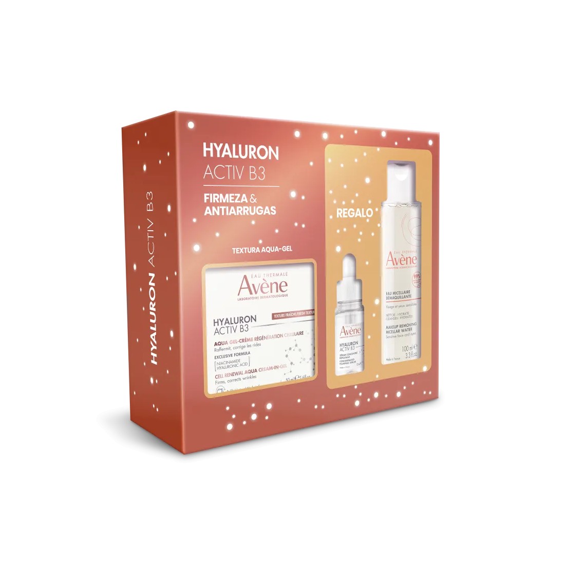 Avene PACK REGALO Hyaluron Activ B3 Aqua Gel-crema Regeneradora Celular 50 Ml + Sérum Concentrado + Agua Micelar Desmaquillante