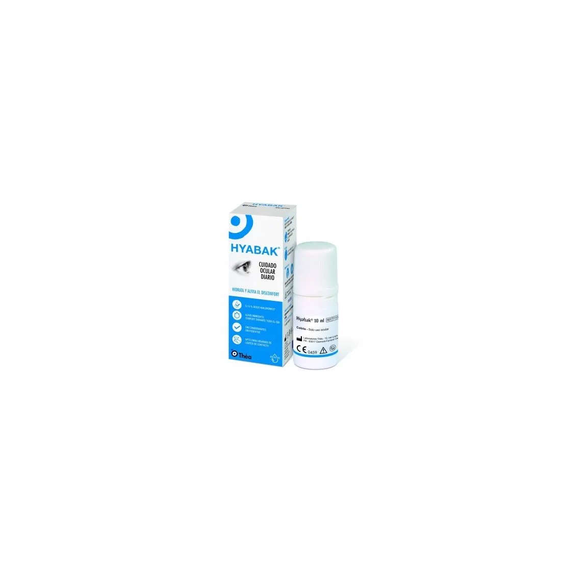 Hyabak 0.15% 10 ml Hidratante Lentes De Contactos nuevo formato