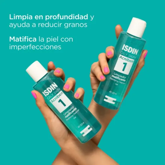 Isdin Acniben Gel Limpiador Matificante 200ml propiedades