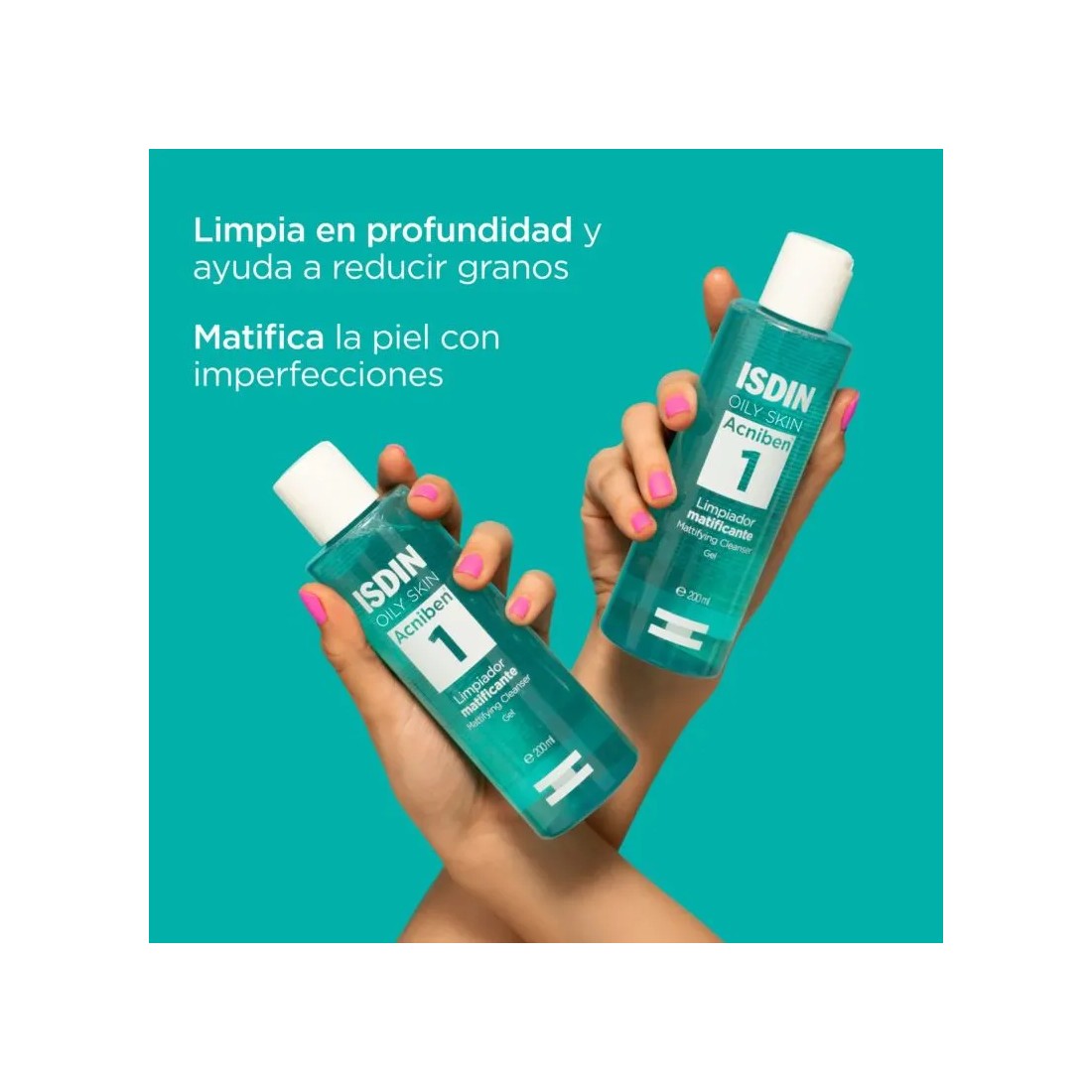 Isdin Acniben Gel Limpiador Matificante 200ml propiedades