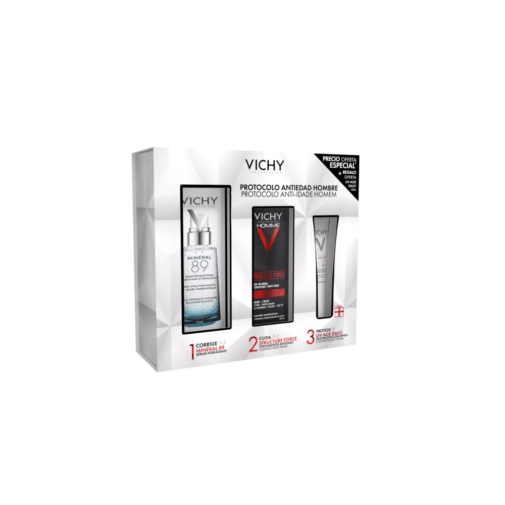 Vichy Cofre Pack Regalo Protocolo Antiedad Cuidado Hombre