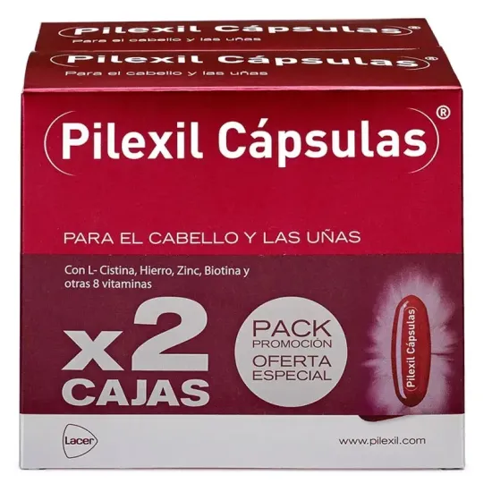 Pilexil Cabello y Uñas Pack Promoción Duplo 2x100 Cápsulas