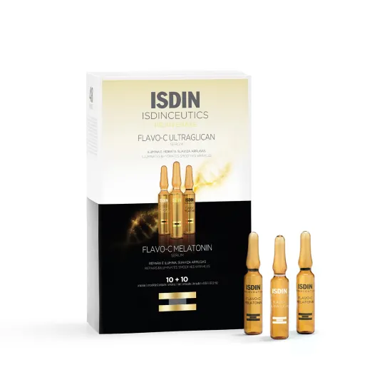 Isdin Isdinceutics D&N Flavo-C Ultraglican + Flavo-C Melatonin 10+10 Unidades