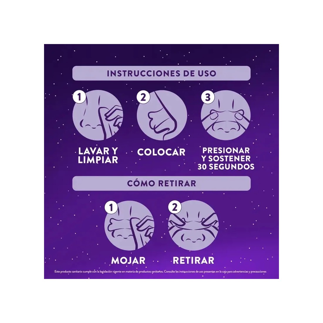 Vicks Zzzquil Sueño 10 Tiras Nasales cómo usar
