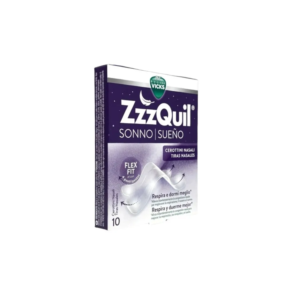 Vicks Zzzquil Sueño 10 Tiras Nasales