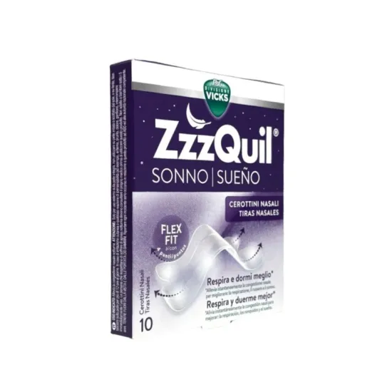 Vicks Zzzquil Sueño 10 Tiras Nasales