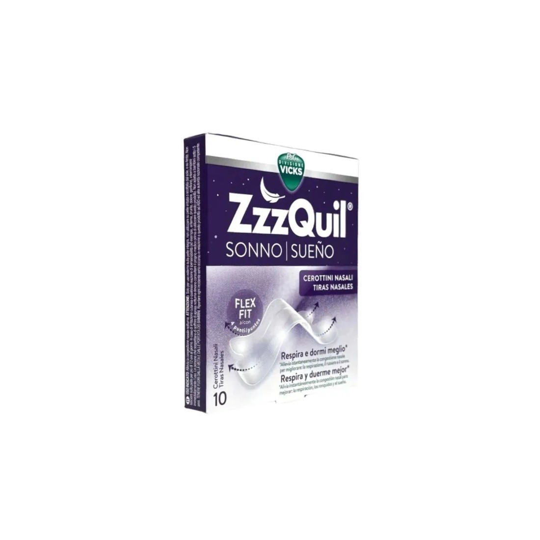 Vicks Zzzquil Sueño 10 Tiras Nasales