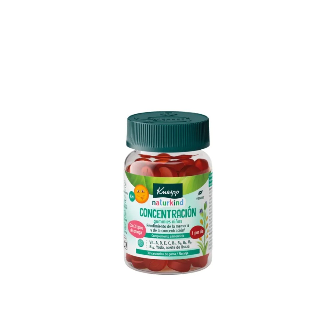 Kneipp Gummies Niños Concentración Naranja 30uds