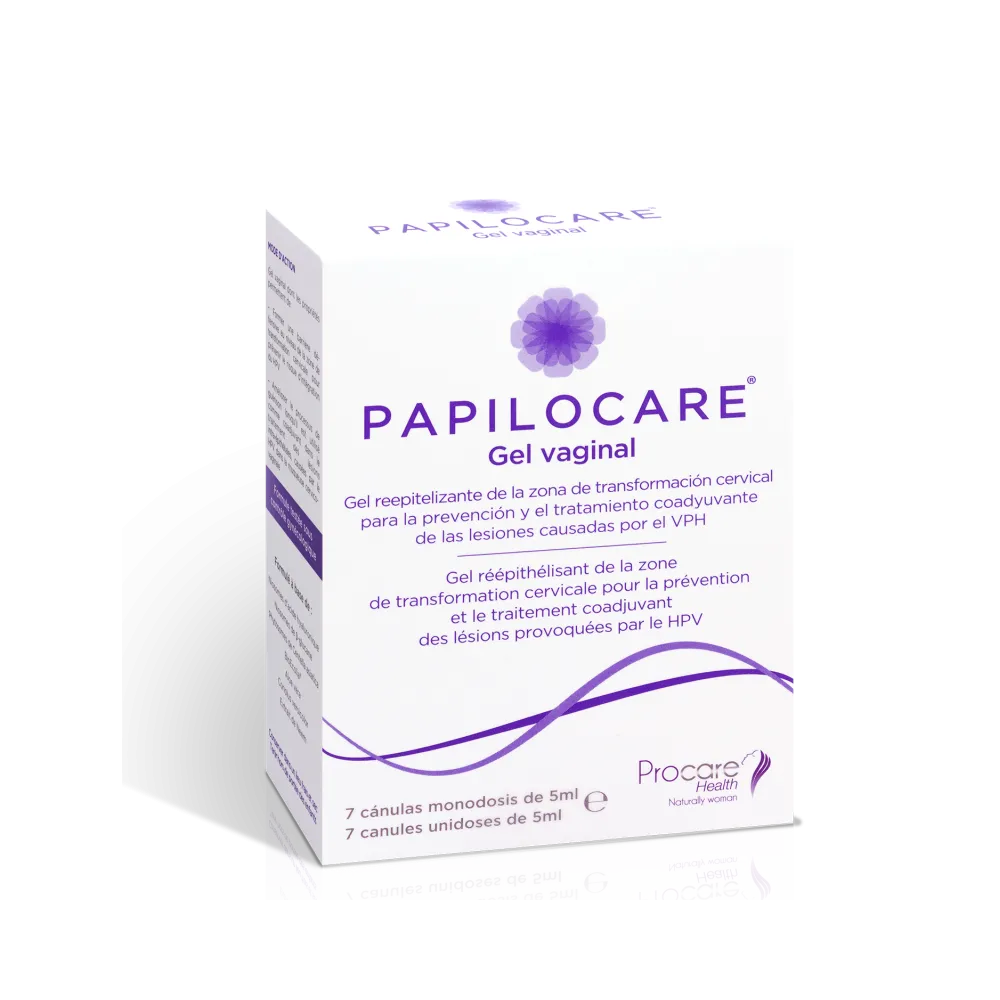 PAPILOCARE Gel Vaginal 7 Cánulas Monodosis