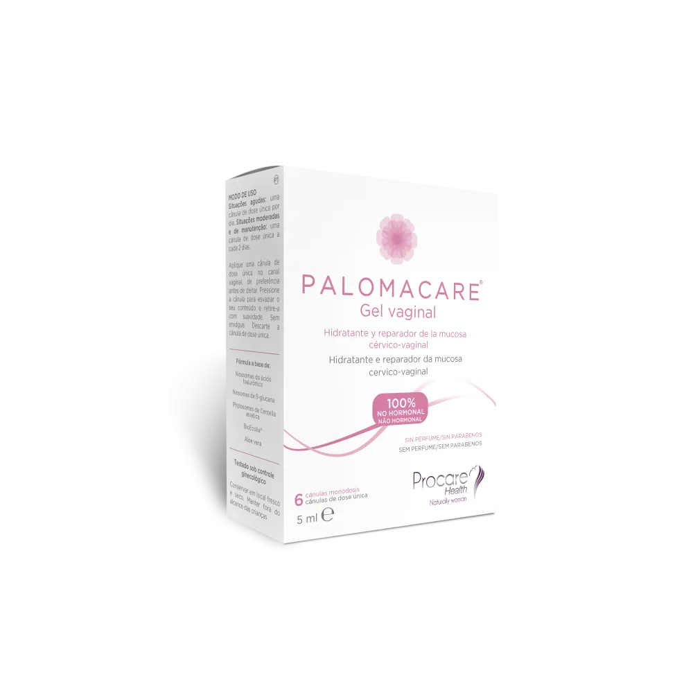 PALOMACARE Gel Vaginal Hidratante 6 Cánulas