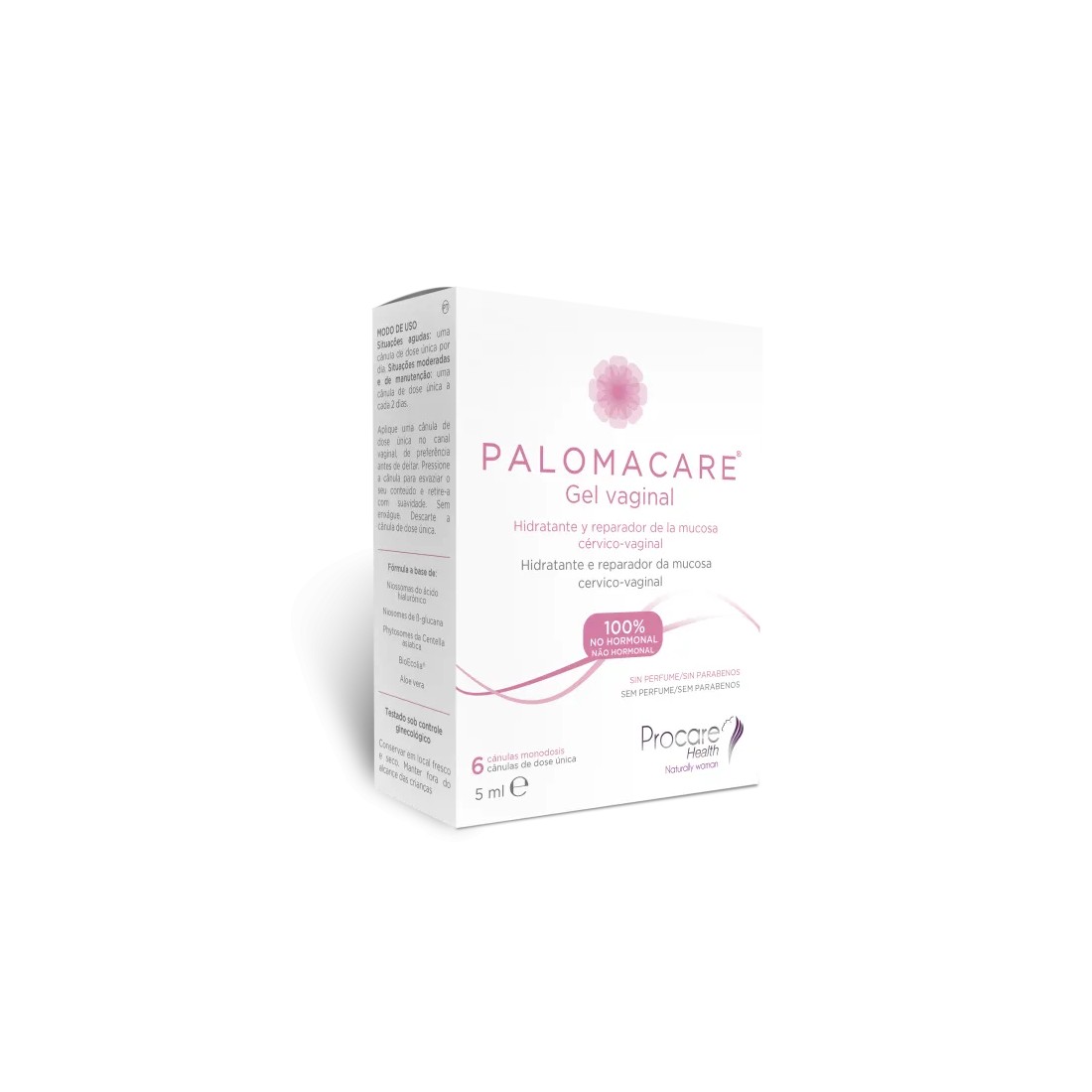 PALOMACARE Gel Vaginal Hidratante 6 Cánulas