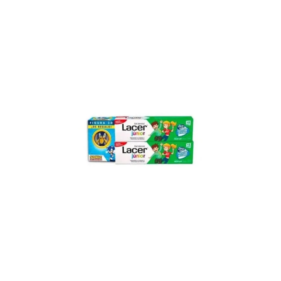 Lacer Junior Gel Dentífrico Menta Pack 2x75ml | Masparafarmacia
