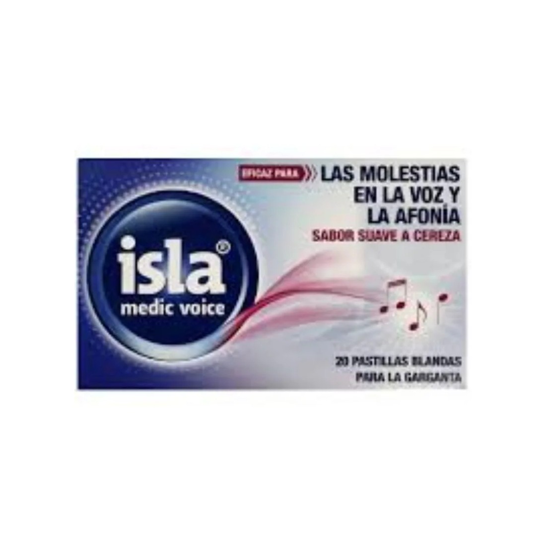 Isla Medic Voice Pastillas Blandas Garganta Sabor Cereza 20 Unidades | Masparfarmacia