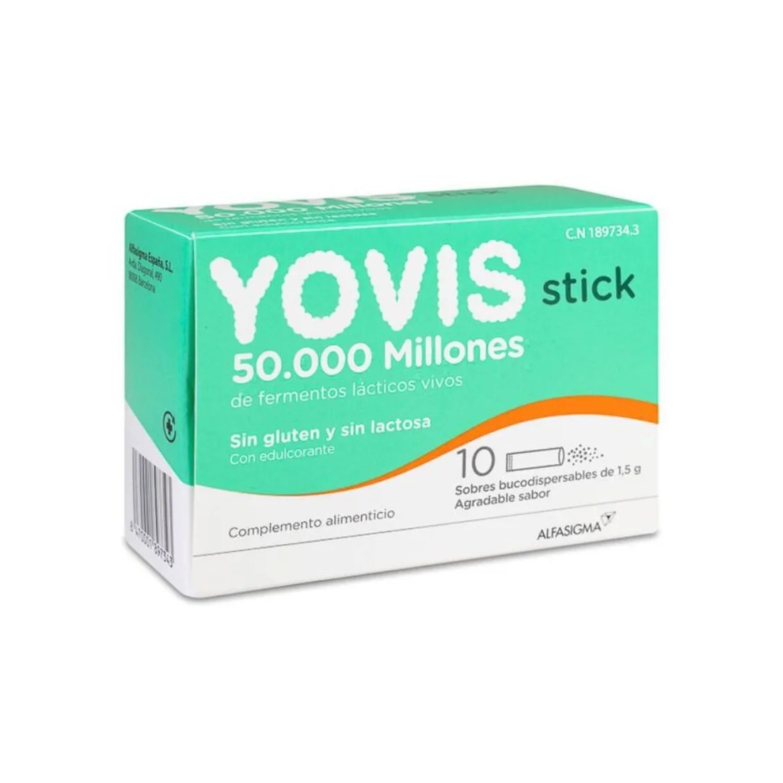 Yovis Stick 10 Sobres Bucodispersables | Masparafarmacia