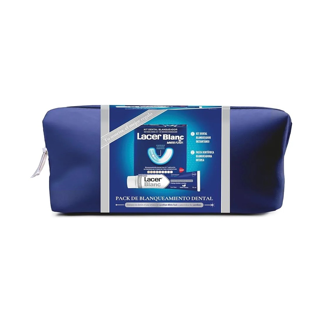 Lacer LacerBlanc Pack Blanqueamiento Dental Neceser + White Flash + Pasta Dentífrica