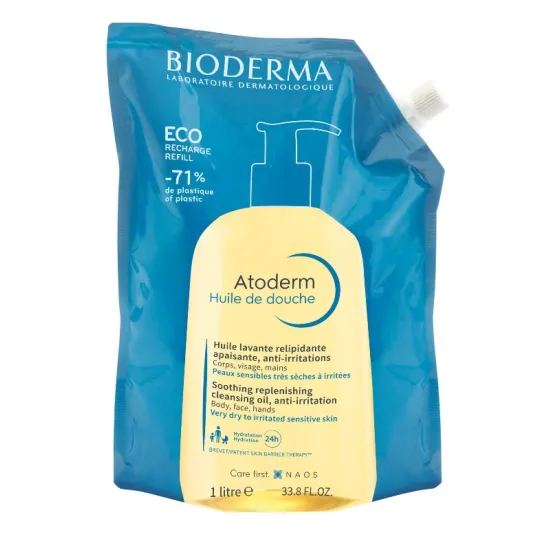 Bioderma Atoderm Aceite Ducha Ultranutritivo Eco Refill 1000 ml