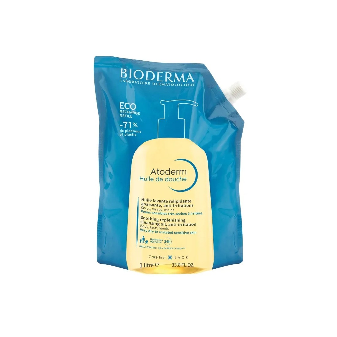 Bioderma Atoderm Aceite Ducha Ultranutritivo Eco Refill 1000 ml