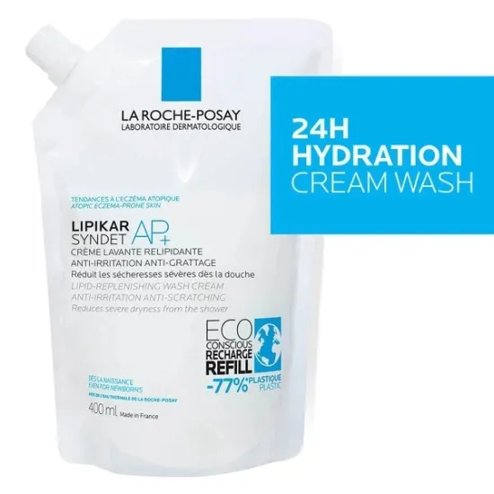 La Roche Posay  Lipikar Syndet AP+ Eco Refill 400 Ml  caracteristicas