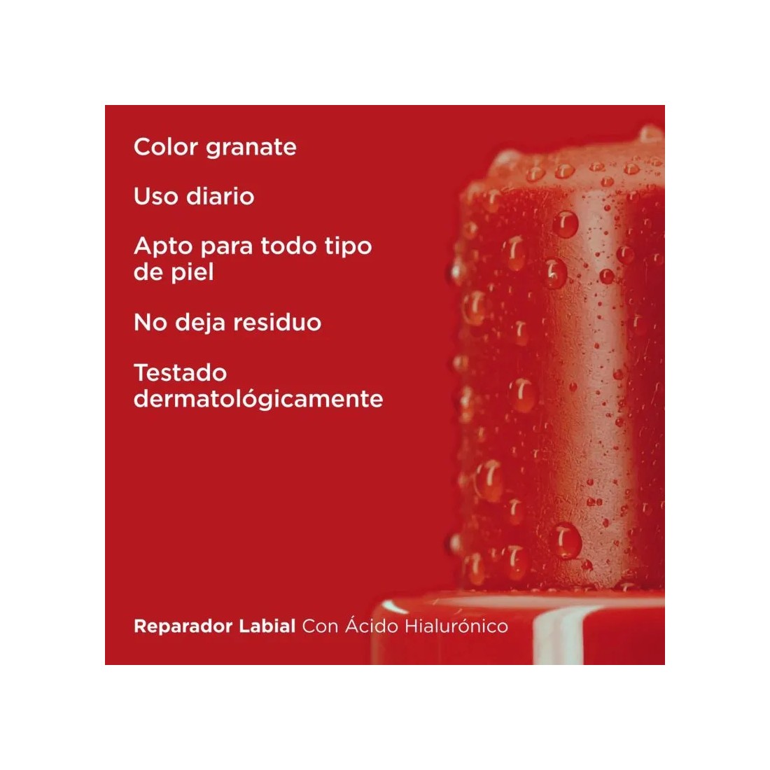 Isdin Reparador Labial Con Ácido Hialurónico GRANATE 4 gr caracteristicas