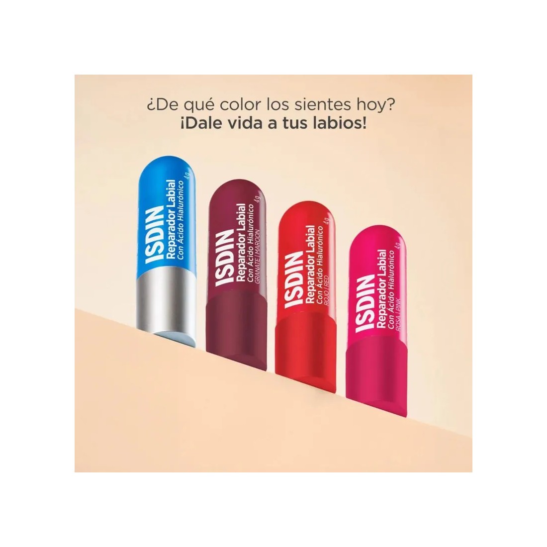 Isdin Reparador Labial Con Ácido Hialurónico GRANATE 4 gr gama